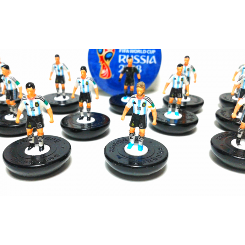 Subbuteo Andrew Table Soccer Argentina World Cup Team 2018 on Classic Hasbro Bases